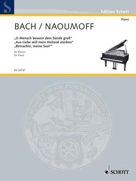 Illustration de 3 Transcriptions pour piano BWV 622, BWV 244, BWV 245 (tr. Naoumoff)