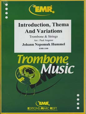 Illustration de Introduktion, thema & variationen pour trombone solo et orchestre à cordes   