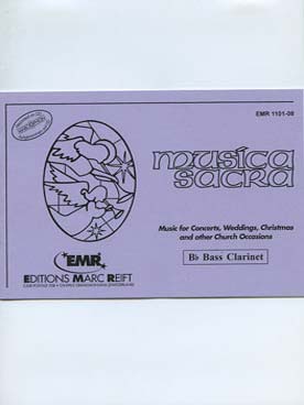 Illustration de MUSICA SACRA - Partie clarinette basse   