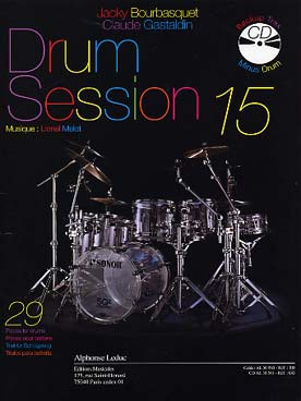 Illustration de Drum Session : recueil de partitions progressives avec CD play-along - Drum session 15