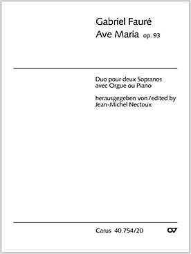 Illustration de Ave Maria op. 93 pour 2 soprano et orgue ou piano