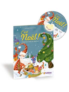 Illustration de C'EST NOËL ! 7 chants traditionnels avec les paroles, la ligne mélodique et un  CD avec les versions chantées et play- back