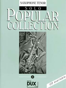 Illustration de POPULAR COLLECTION - Vol. 3 : saxophone ténor solo