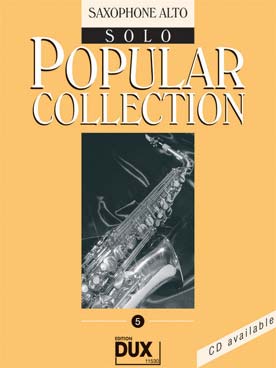 Illustration de POPULAR COLLECTION - Vol. 5 : saxophone alto solo