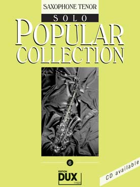 Illustration de POPULAR COLLECTION - Vol. 6 : saxophone ténor solo