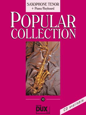 Illustration de POPULAR COLLECTION - Vol.10 : saxophone ténor et piano