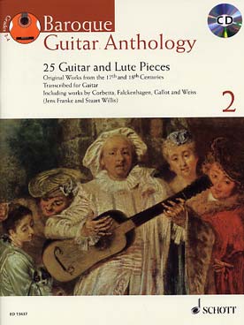 Illustration de BAROQUE GUITAR ANTHOLOGY - Vol. 2 : 25 pièces de Corbetta, Weiss, Visée, Kellner... 