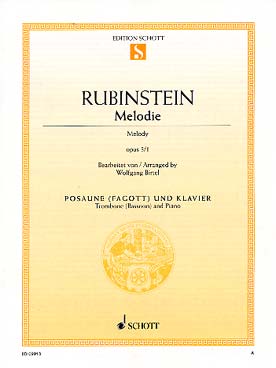Illustration rubinstein melodie op. 3/1