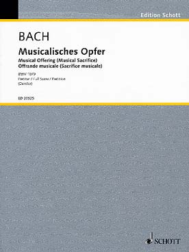 Illustration de Musicalisches Opfer BWV 1079 conducteur