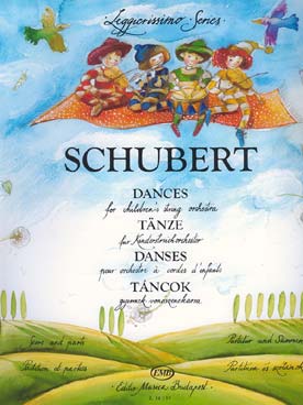 Illustration de Danses pour orchestre à cordes d'enfants (3 V1, 3 V2, 3 V3, 2 Vc)