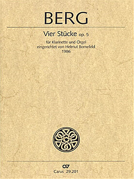 Illustration de 4 Pièces op. 5 pour clarinette et orgue