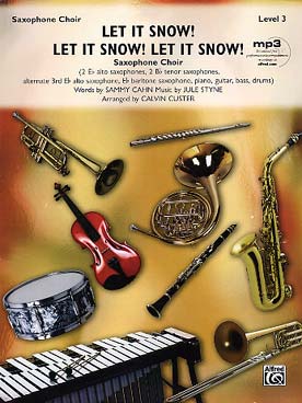 Illustration de LET IS SNOW, arr. Custer pour quintette de saxophones