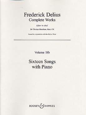 Illustration delius songs (16) with piano
