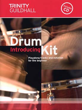 Illustration introducing drum kit avec cd