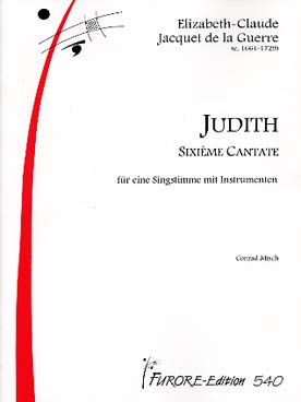 Illustration de Judith cantate pour mezzo-soprano ou ténor, violon et b. c.