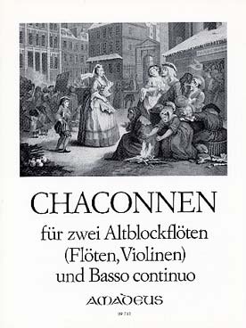 Illustration de Chaconne pour 2 flûtes et basse continue