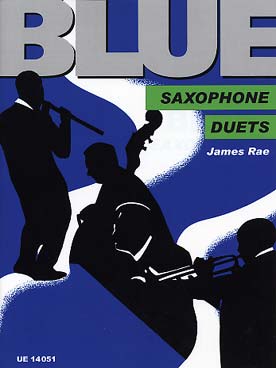 Illustration blue saxophone duets de james rae