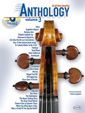 Illustration de ANTHOLOGY : arr. de thèmes célèbres par A. Cappellari, avec CD play-along - Vol. 2 : 26 arrangements