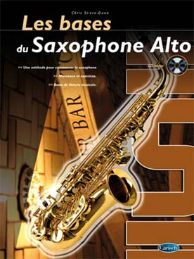 Illustration stieve-daw bases du saxophone alto + cd