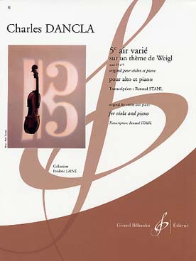 Illustration de Air varié op. 89 N° 5 sur un thème de Weigl (orig. pour violon, tr. R. Stahl)