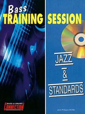 Illustration bass training session jazz & stand
