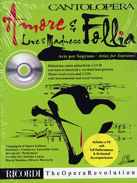 Illustration de ARIAS POUR SOPRANO - Amore e follia avec 2 CD