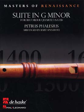 Illustration de Suite en sol min pour quatuor de flûtes à bec (SATB)