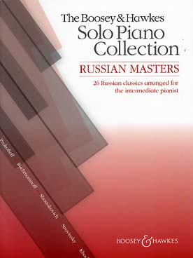 Illustration de RUSSIAN MASTERS : 26 arrangements de Borodine, Glinka, Kabalevski, Prokofiev, Rachmaninov, Stravinsky...