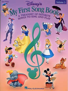 Illustration de DISNEY MY FIRST SONGBOOK (easy piano) : 16 arrangements faciles (P/V) - Vol. 3