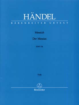 Illustration de Le Messie HWV 56 pour soli, chœur et orchestre, réd. piano (anglais) - Viola