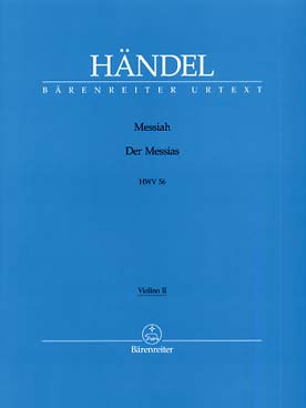 Illustration de Le Messie HWV 56 pour soli, chœur et orchestre, réd. piano (anglais) - Violon 2