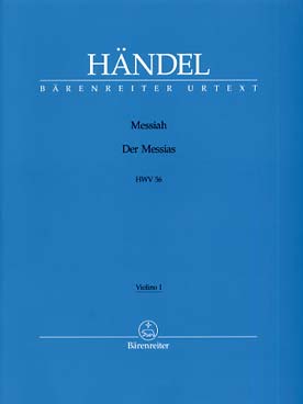 Illustration de Le Messie HWV 56 pour soli, chœur et orchestre, réd. piano (anglais) - Violon 1
