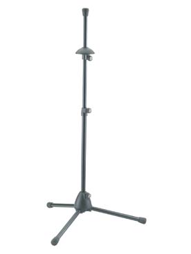Illustration de STAND DE TROMBONE, 3 pieds repliables, hauteur de 60 à 97 cm, fabrication allemande, poids 1.15 kg