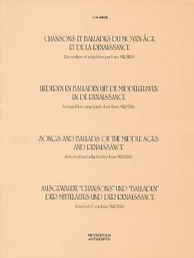 Illustration de CHANSONS ET BALLADES DU MOYEN-AGE ET DE LA RENAISSANCE (tr. Mertens)