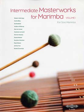 Illustration de INTERMEDIATE MASTERWORKS FOR MARIMBA - Vol. 1