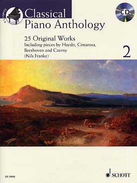 Illustration de CLASSICAL PIANO ANTHOLOGY - Vol. 2 : 25 pièces de Haydn, Cimarosa, Beethoven, Czerny... avec CD d'écoute
