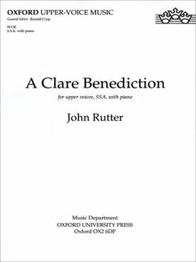 Illustration de A Clare benediction (SSA/piano)