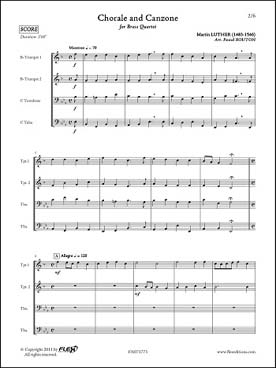 Illustration de Chorale et canzone