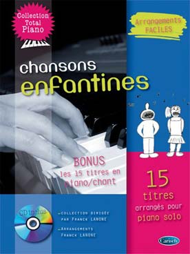 Illustration de CHANSONS ENFANTINES pour piano avec CD