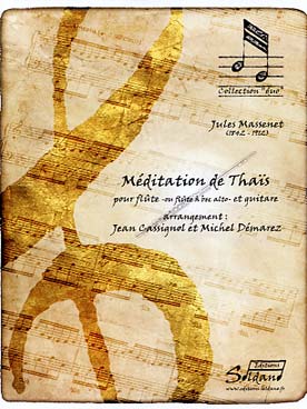 Illustration de Méditation de Thaïs pour flûte (ou flûte à bec) et guitare