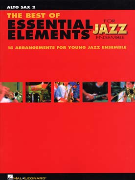 Illustration de BEST OF ESSENTIAL ELEMENTS JAZZ ENSEMBLE - Saxophone alto 2