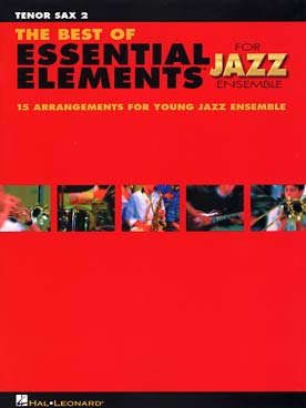 Illustration de BEST OF ESSENTIAL ELEMENTS JAZZ ENSEMBLE - Saxophone ténor 2