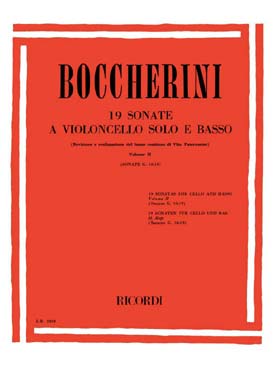 Illustration de 19 Sonates pour violoncelle et basse continue - Vol. 2 : N° 10 à 19