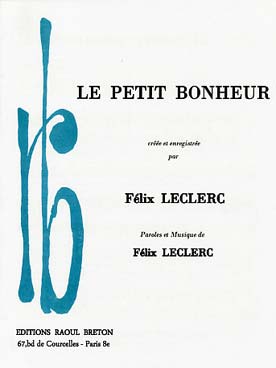 Illustration leclerc le petit bonheur piano/chant