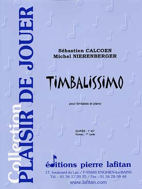 Illustration de Timbalissimo pour timbales et piano