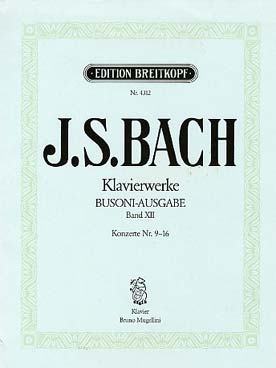 Illustration de Œuvres pour piano - Vol. 12 : N° 9-16, BWV 980-987