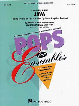 Illustration de JAVA pour trio de trompettes ou ensemble avec piano et percussions