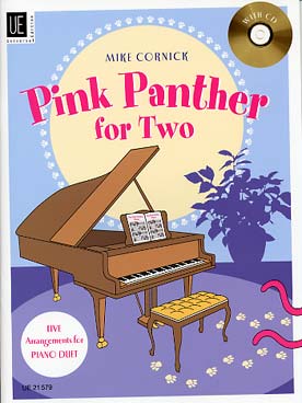 Illustration de PINK PANTHER FOR TWO, 4 arr. de Mike Cornick, à jouer seul avec le CD play-along inclus ou à 4 mains
