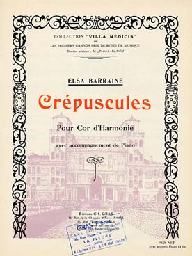 Illustration de Crépuscules pour cor (ou saxophone mi b) et piano