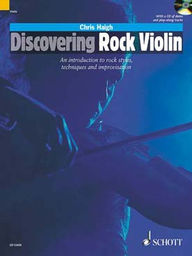 Illustration de Discovering rock violin avec CD (texte en anglais)